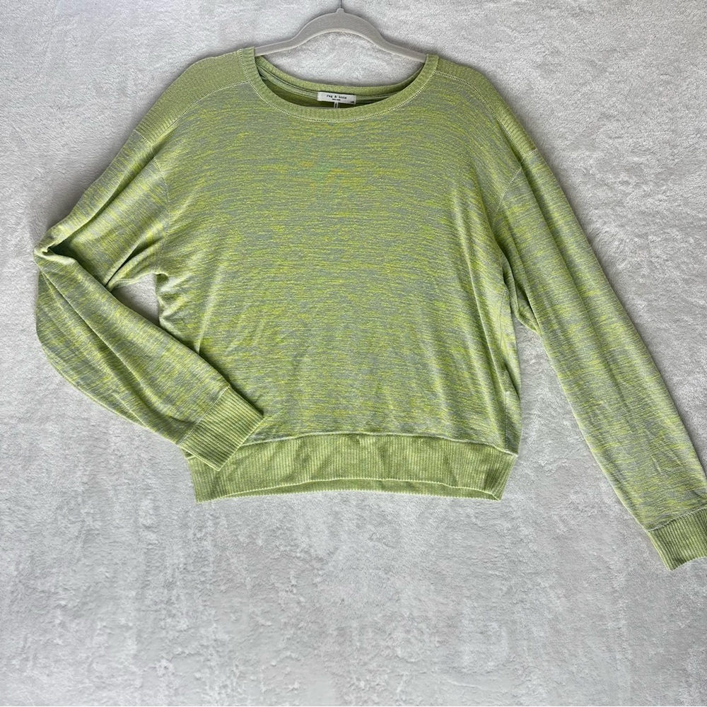 Rag & Bone Soft Green Knit Top Lightweight Women's Large